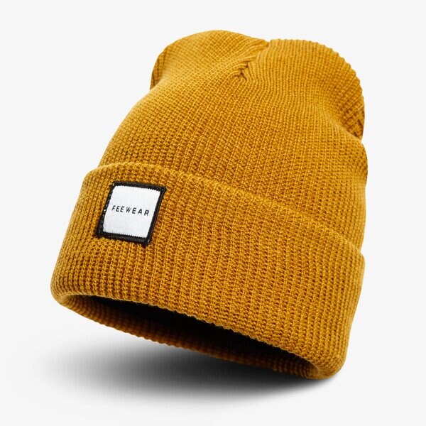 Czapka zimowa damska FEEWEAR CZAPKA MIKKELI fw39hat19003 kolor musztardowy