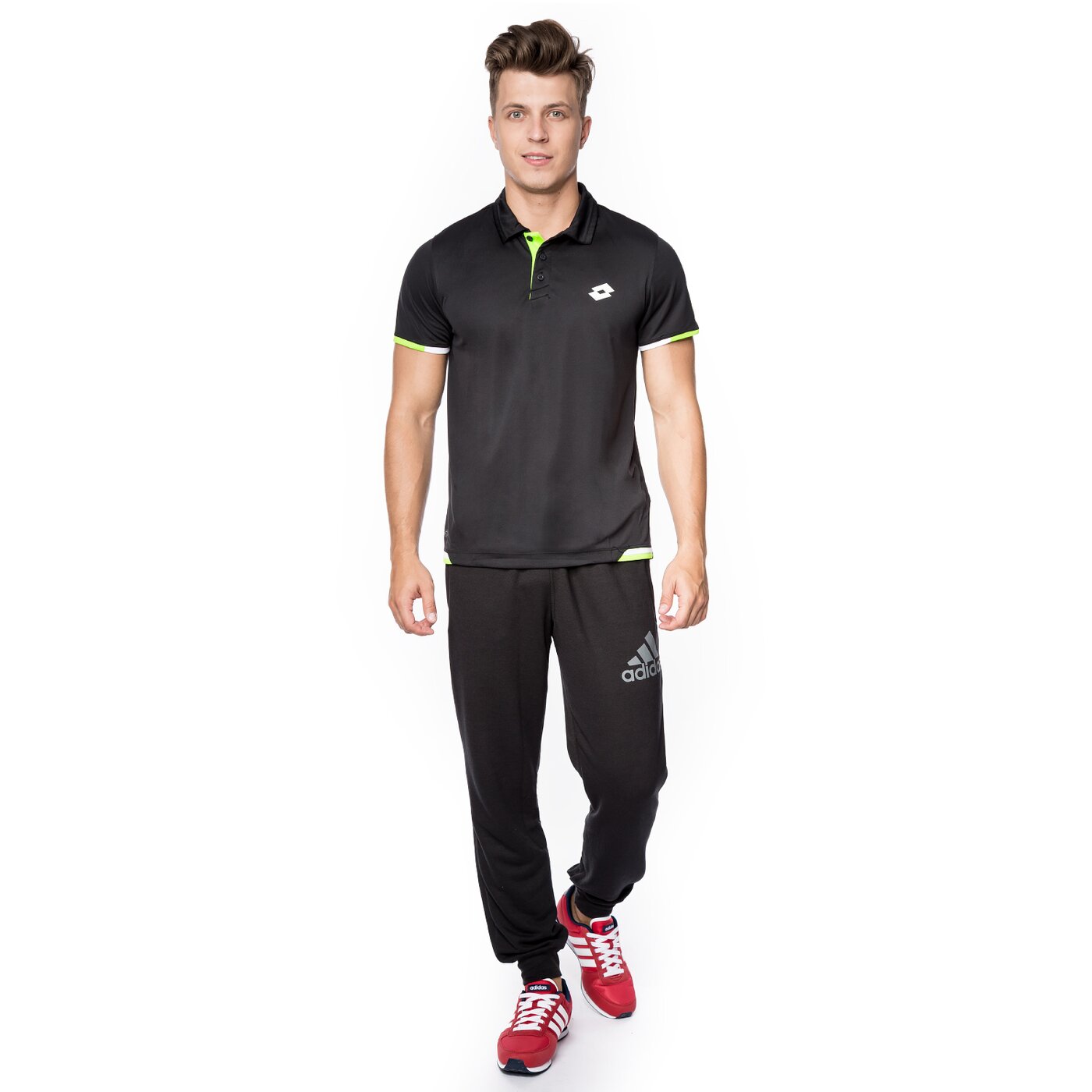 Koszulka polo męska LOTTO POLO LOB r1377 kolor czarny