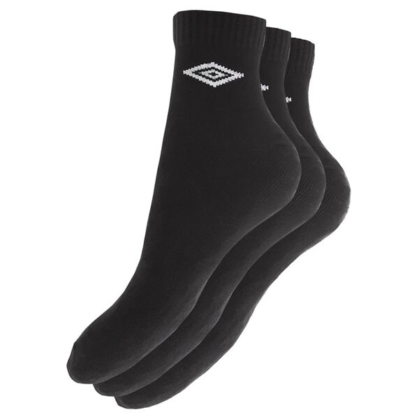 Skarpetki damskie UMBRO SKARPETY 3PPK QUARTER BLACK um24168e kolor czarny