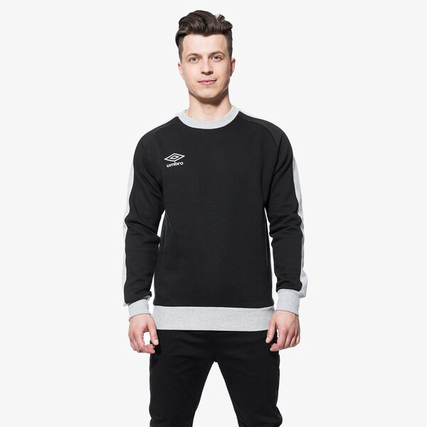 Bluza męska UMBRO BLUZA CONTRAST PANEL CREW 64881u331 kolor czarny