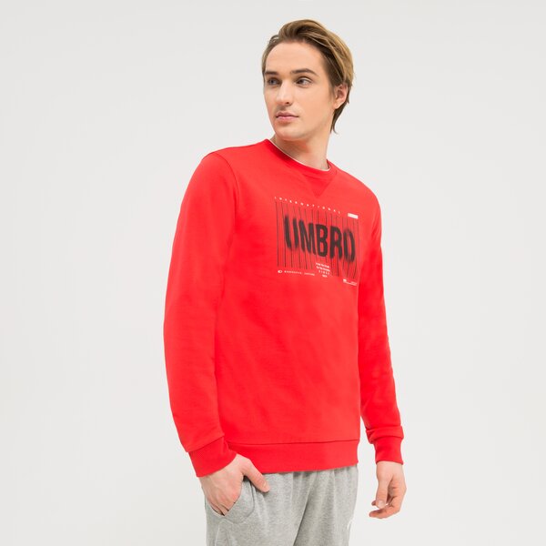 Bluza męska UMBRO BLUZA ILAM ul123blm01001 kolor czerwony