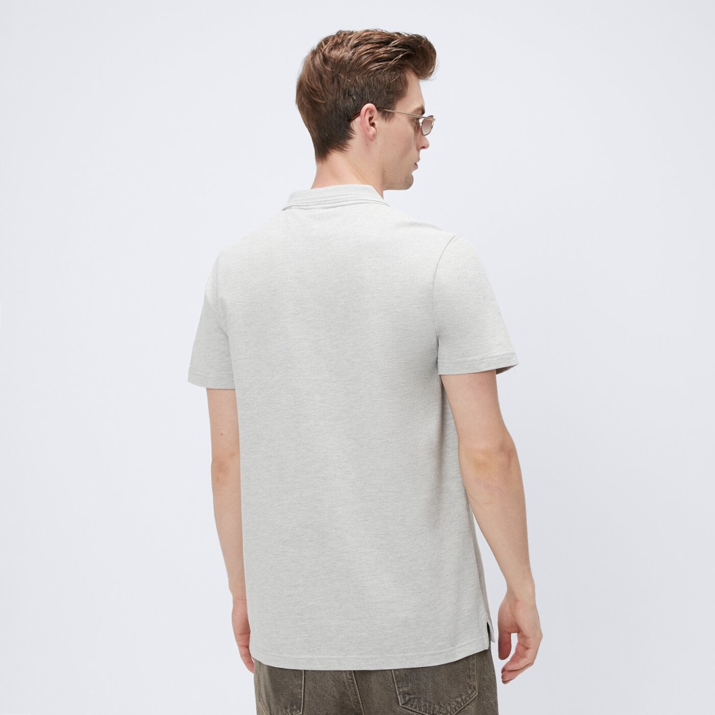 Koszulka polo męska UMBRO POLO STERLING  ul125pom90003 kolor szary