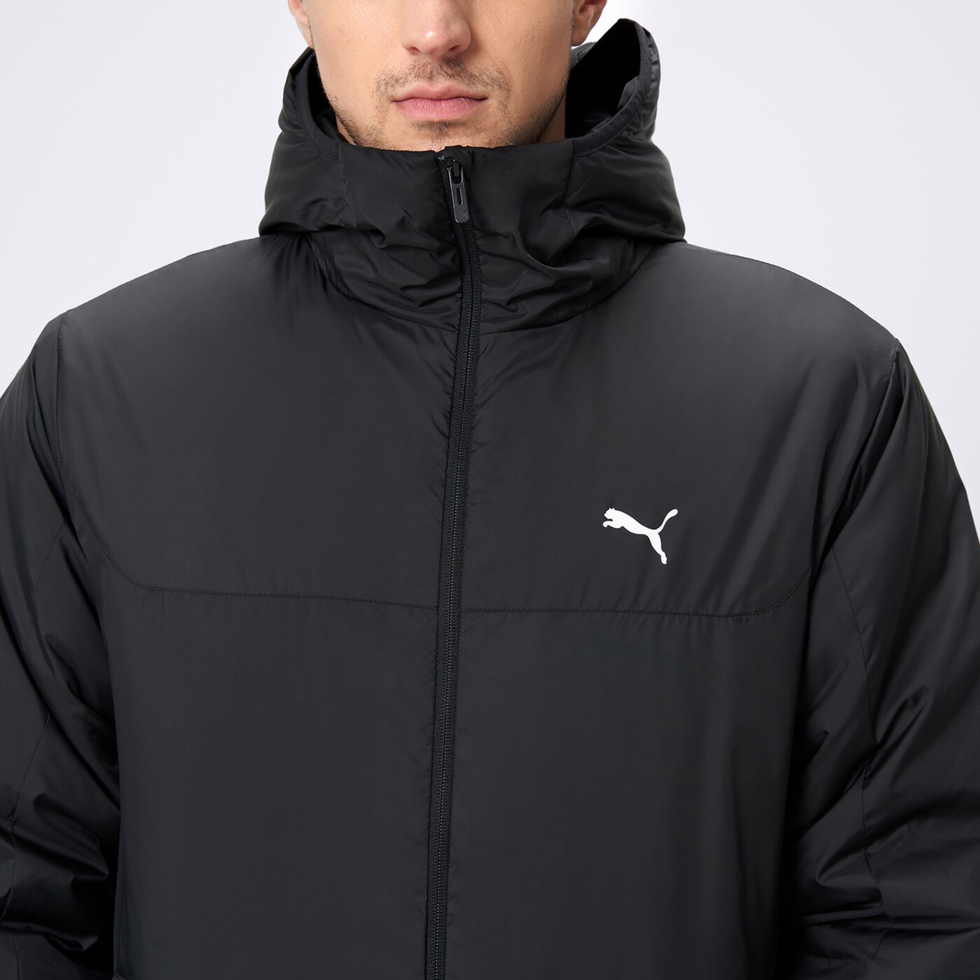 Kurtka zimowa męska PUMA KURTKA ESS LIGHT PADDED 68829601 kolor czarny