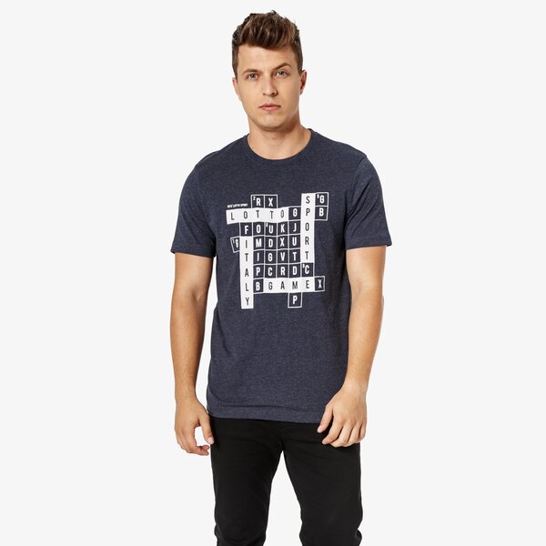 Koszulka męska LOTTO T-SHIRT SS SCRABBLE lo38tsm07002 kolor granatowy