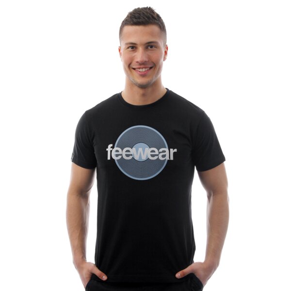 Koszulka męska FEEWEAR T-SHIRT SS ZSOMBOR BLACK fw12tsm02001 kolor czarny