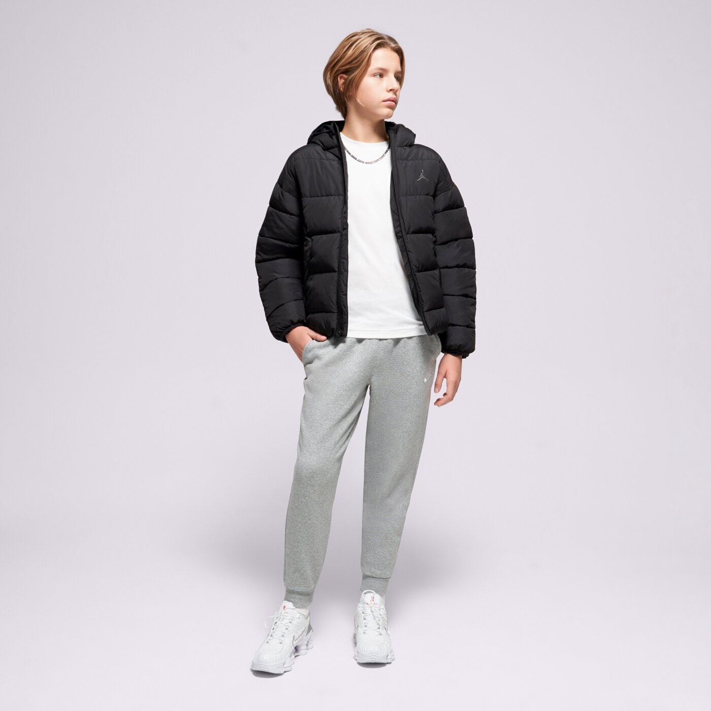 Kurtka zimowa dziecięca JORDAN KURTKA ZIMOWA M J BROOKLYN PUFFER B 95f014-023 kolor czarny