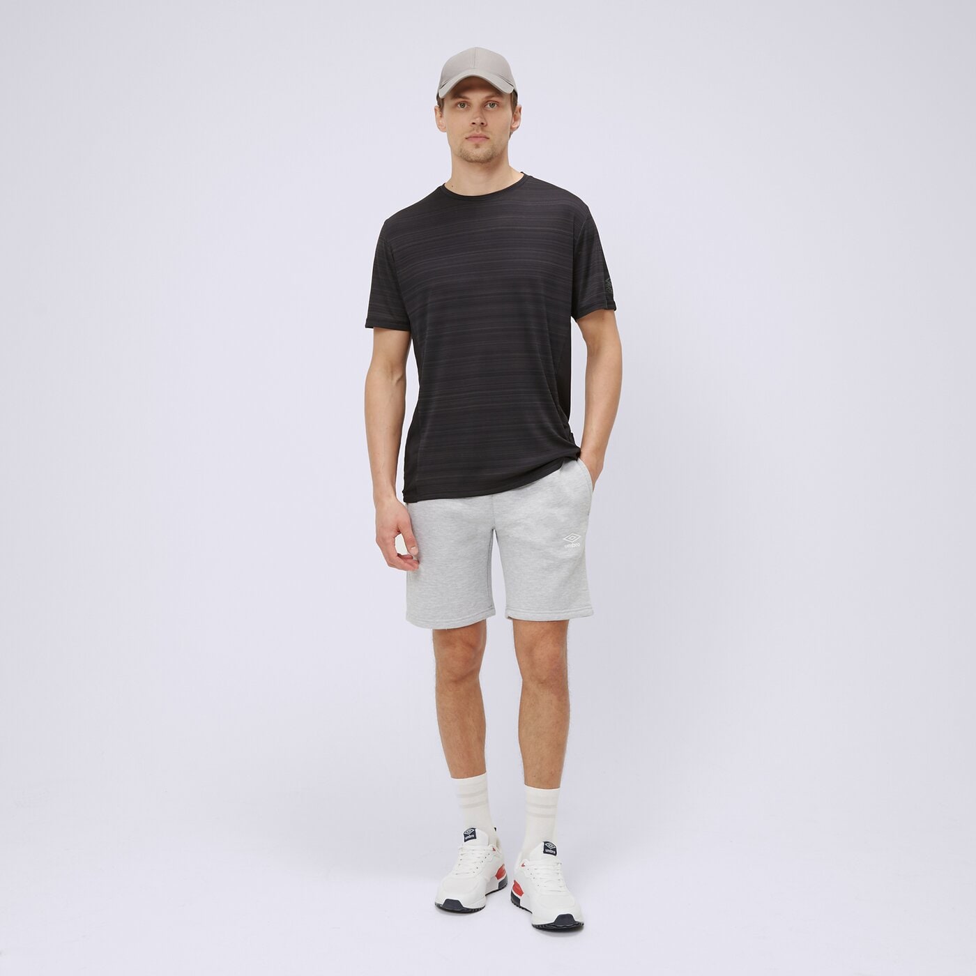 Spodenki męskie UMBRO SZORTY FLEECE 66414u-263 kolor szary