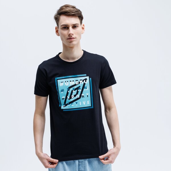 Koszulka męska UMBRO T-SHIRT MARTON ul120tsm77001 kolor czarny