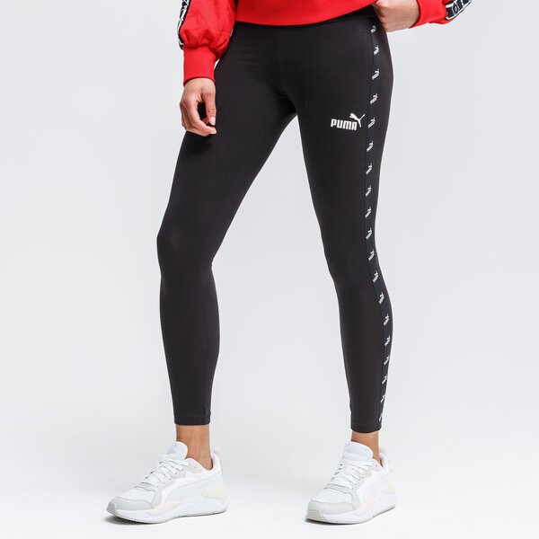 Spodnie dresowe damskie PUMA LEGGINGS TAPE 585849 01 kolor czarny