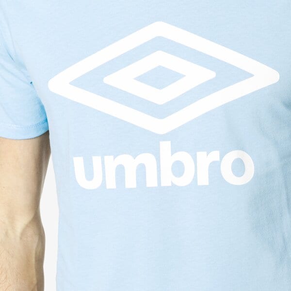 Koszulka męska UMBRO T-SHIRT SS FW LARGE LOGO COTTON 65352u-gt5 kolor niebieski