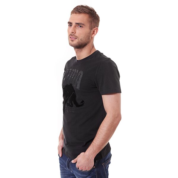 Koszulka męska PUMA T-SHIRT VARSITY 1-UP TEE 56566119 kolor czarny