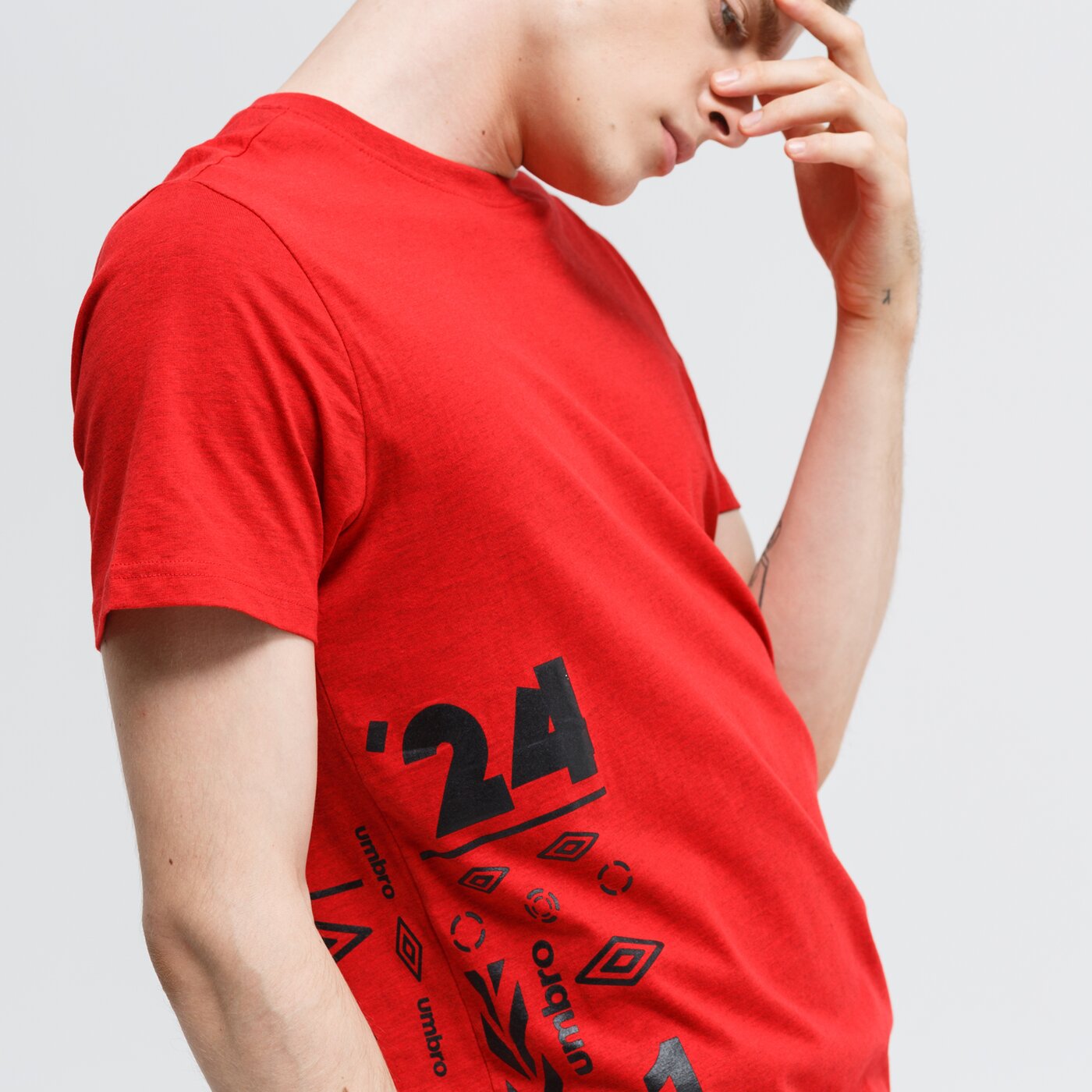 Koszulka męska UMBRO T-SHIRT TITUS ul39tsm05001 kolor czerwony