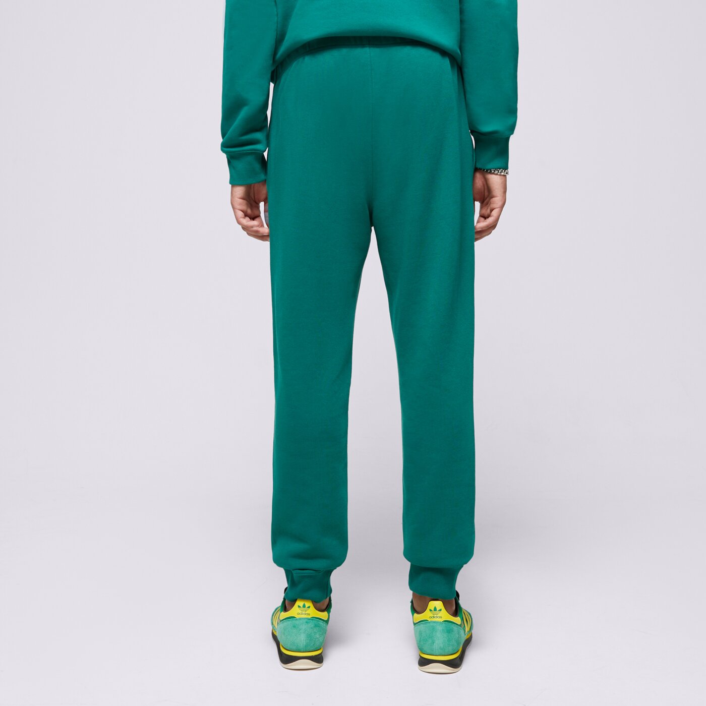 Spodnie dresowe męskie CHAMPION SPODNIE RIB CUFF 219899gs571 kolor zielony