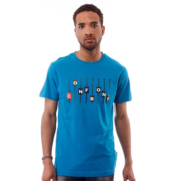 Koszulka męska CONFRONT T-SHIRT EMILIO cf13tsm02973 kolor niebieski