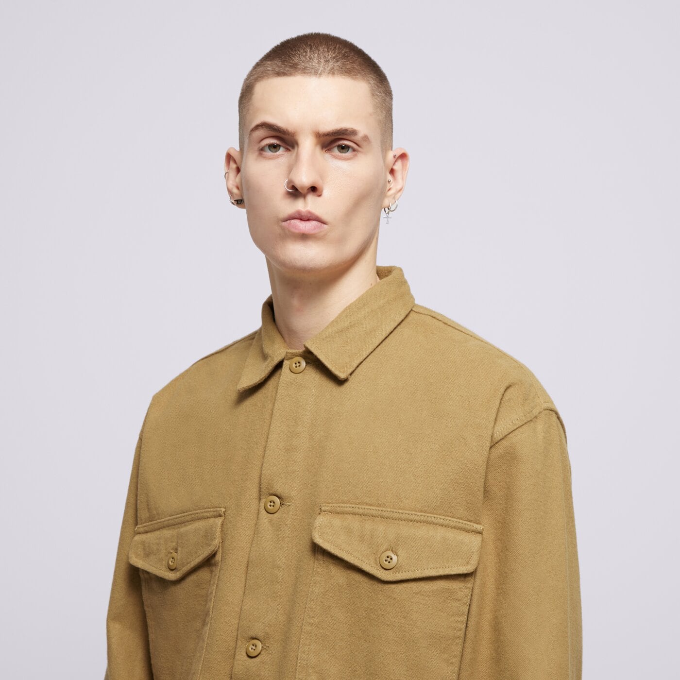 Kurtka zimowa męska VANS KURTKA COLEGROVE SHACKET vn000jvbcuq kolor brązowy