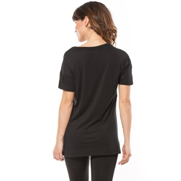 Koszulka damska NIKE T-SHIRT TEE-STRIPE 726080010 kolor czarny