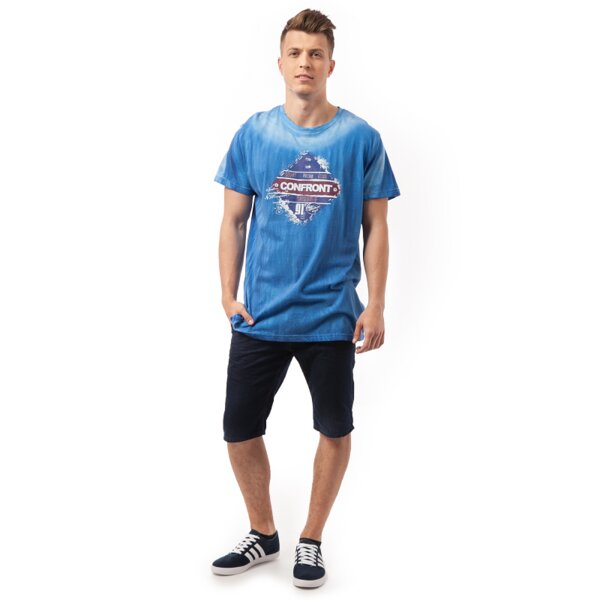 Koszulka męska CONFRONT  T-SHIRT LIWER cf15tsm07001 kolor niebieski