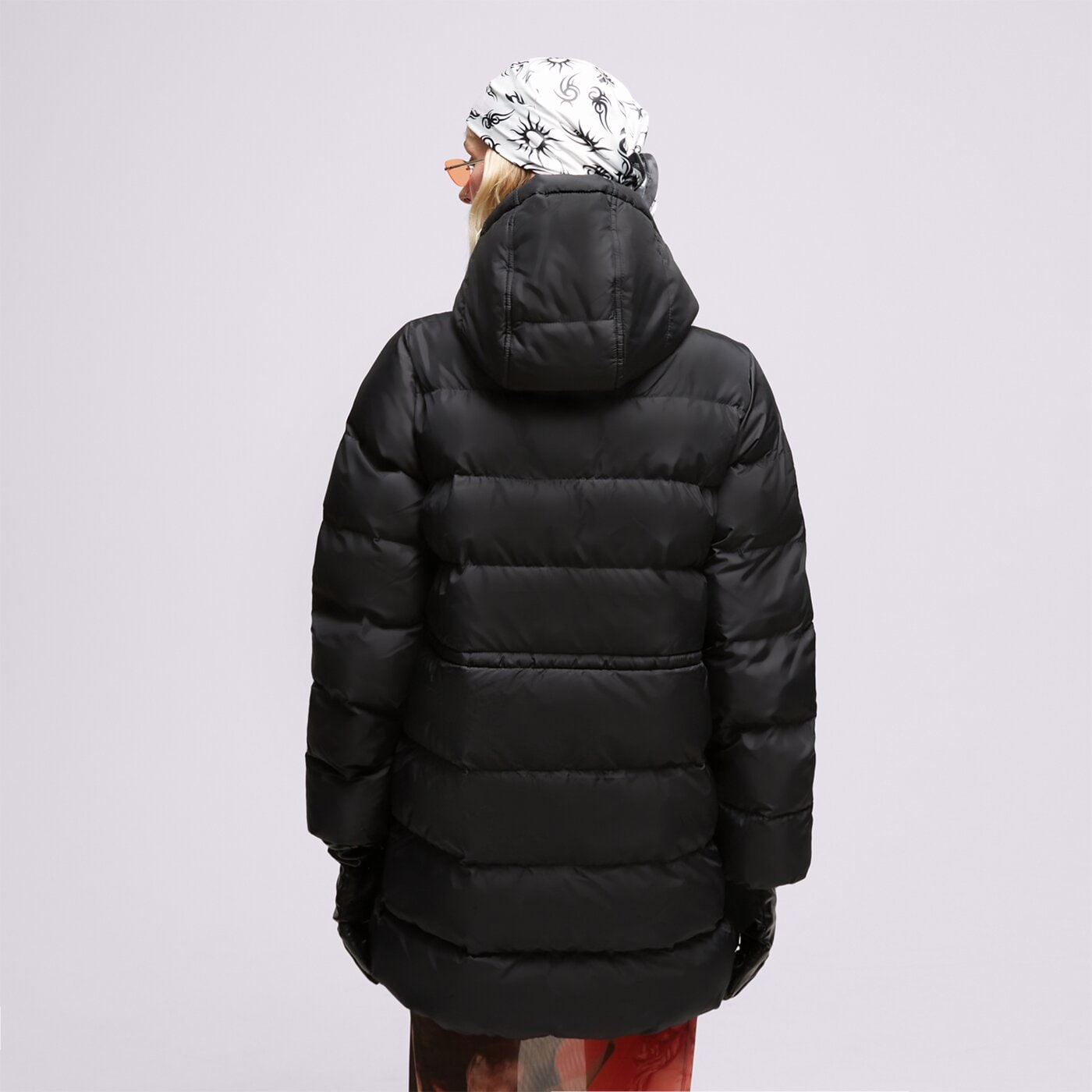 Kurtka zimowa damska LEVI'S PŁASZCZ HOODED MIDI a6369-0000 kolor czarny