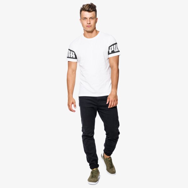 Koszulka męska PUMA T-SHIRT SS REBEL 59245302 kolor biały
