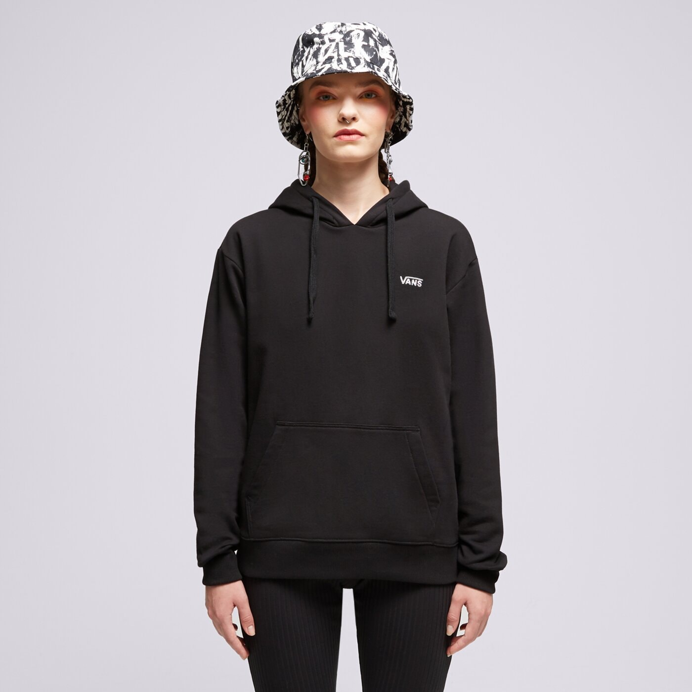Bluza damska VANS BLUZA Z KAPTUREM FLYING CZARNY vn00046yblk1 kolor czarny