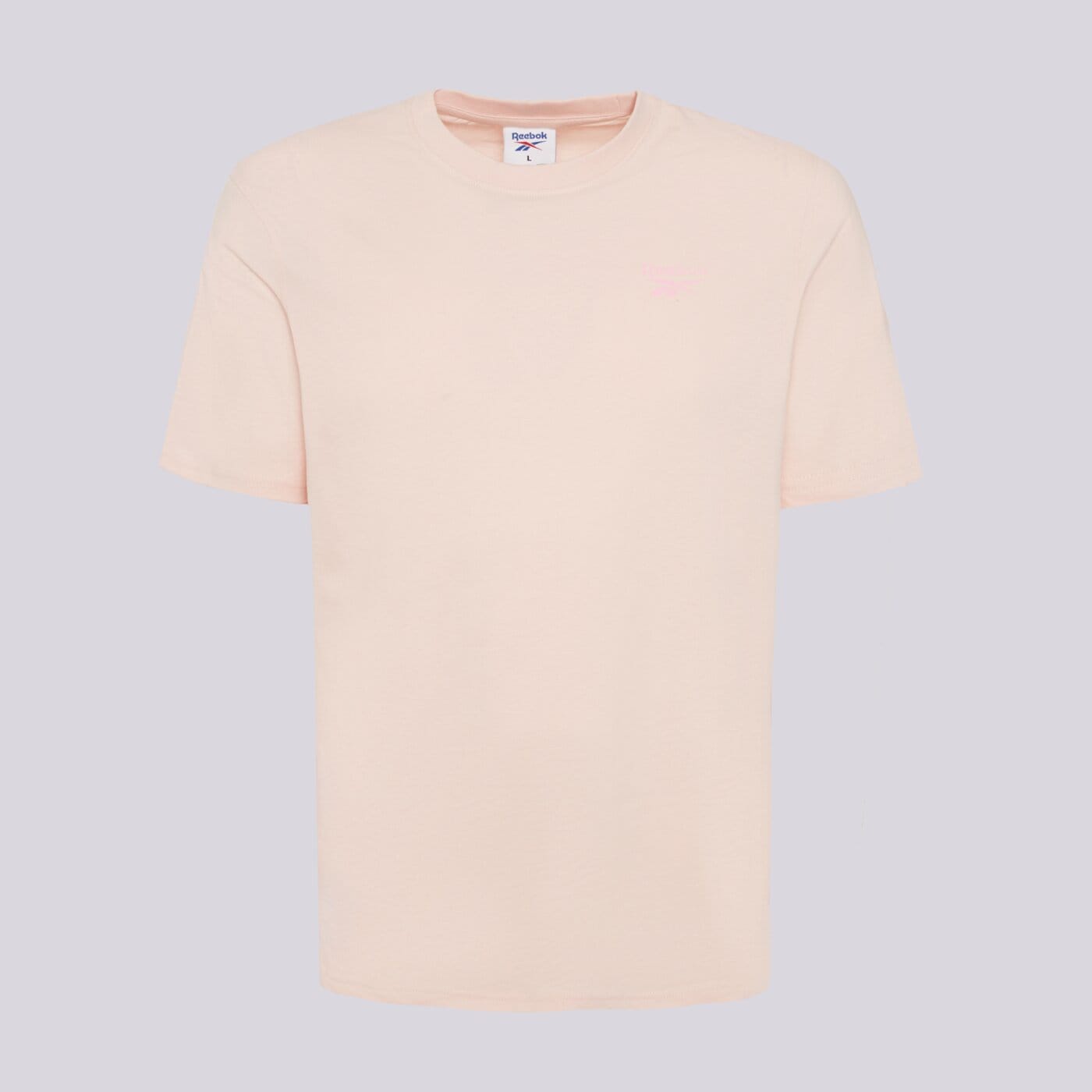 Koszulka męska REEBOK T-SHIRT CODY SMALL LOGO CREW NECK SS TEE 100251645 kolor różowy