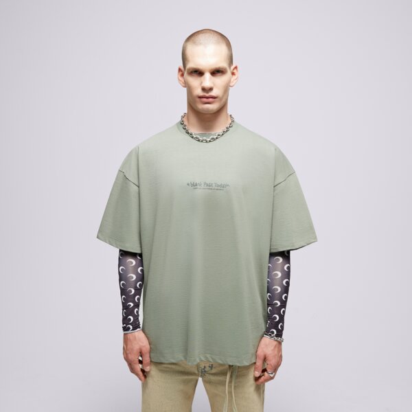 S.NOW JOB SIZEER T SHIRT “BLANK PAGE”-OLIVE si123tsu50003 kolor zielony