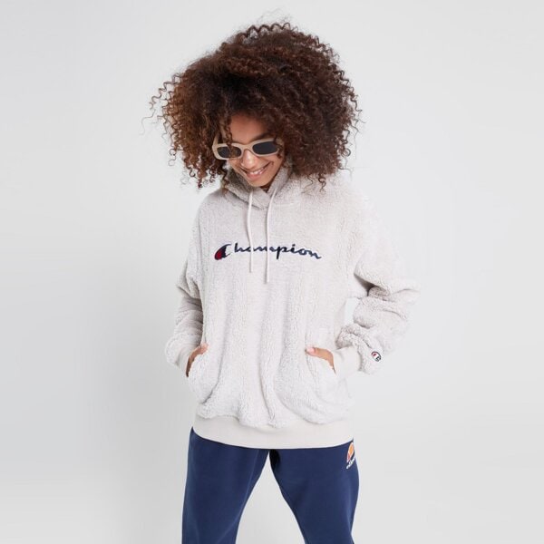 Bluza damska CHAMPION POLAR HOODED SWEATSHIRT 116598es057 kolor beżowy