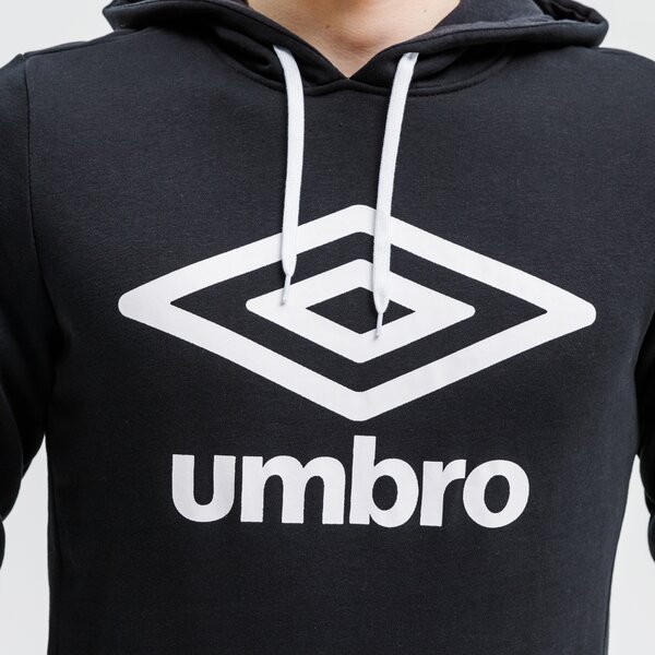 Bluza męska UMBRO BLUZA Z KAPTUREM FW LARGE LOGO HOODIE 65835u-060 kolor czarny