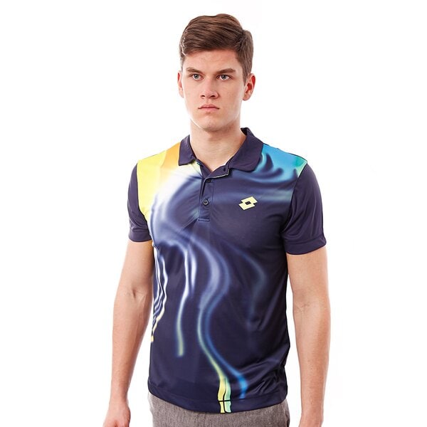 Koszulka polo męska LOTTO POLO BLEND q8711 kolor granatowy