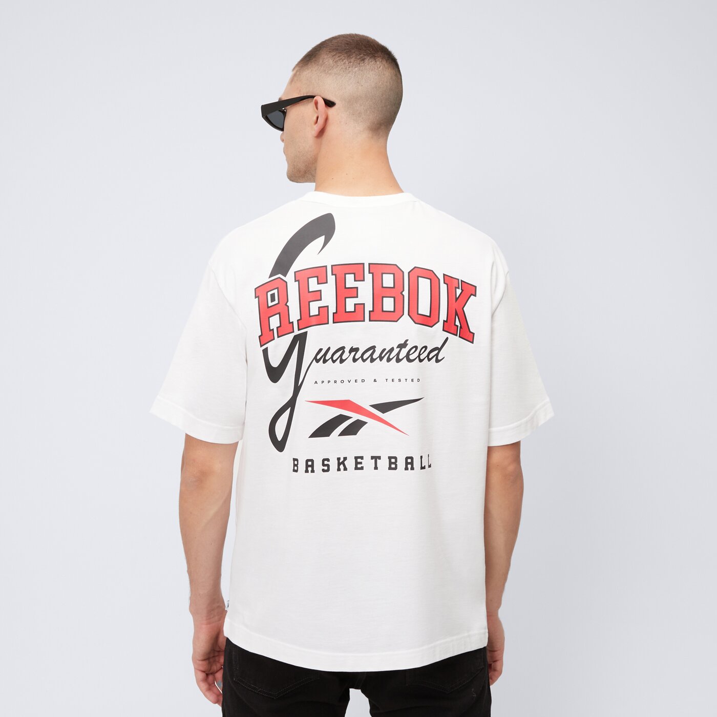 Koszulka męska REEBOK T-SHIRT GS HS GUARANTEED TEE 100218838 kolor biały