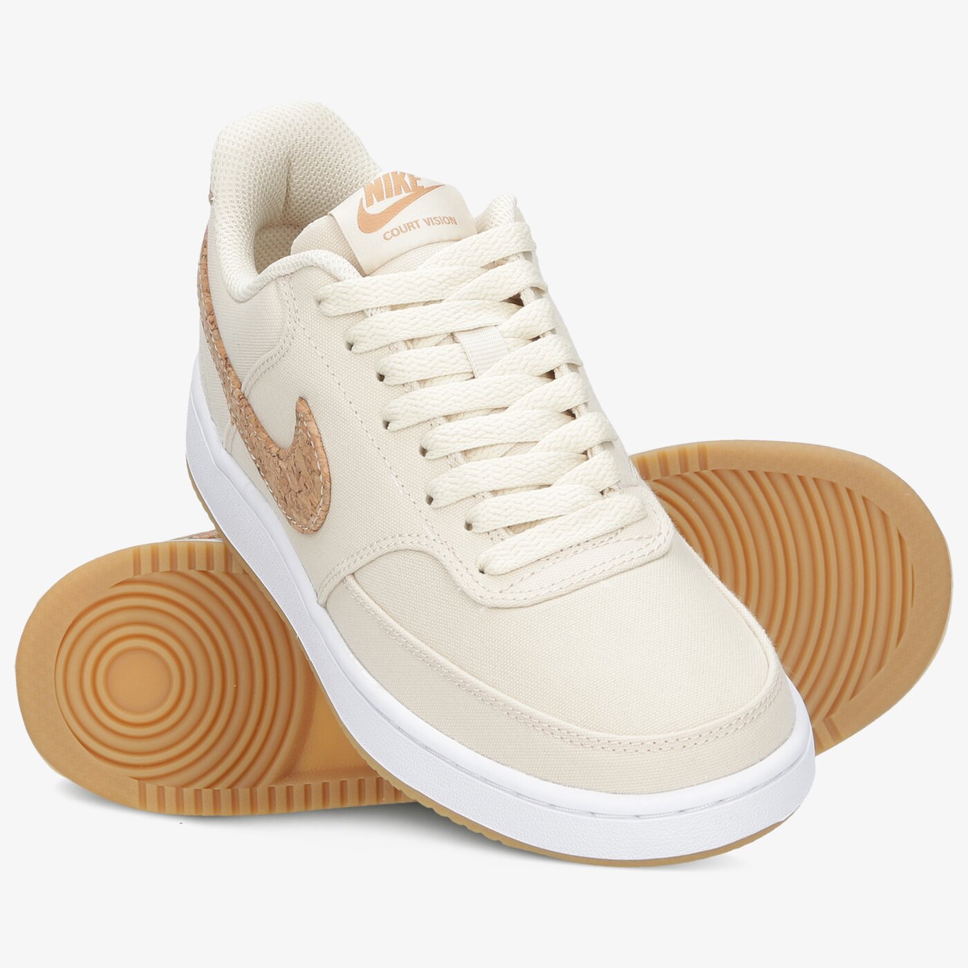 Buty sportowe damskie NIKE WMNS COURT VISION LO CNVS dj1976-200 kolor beżowy