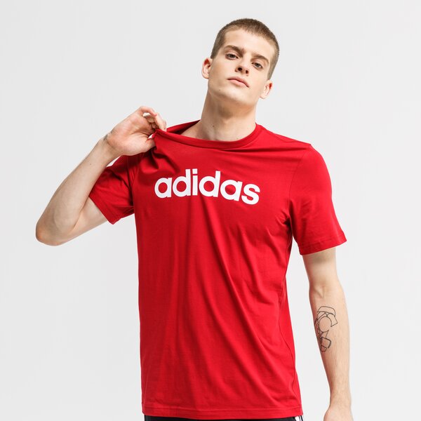 Koszulka męska ADIDAS T-SHIRT SS E LIN fi0865 kolor czerwony