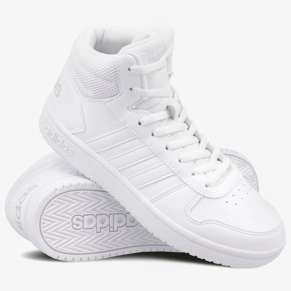 Buty sportowe damskie ADIDAS HOOPS 2.0 MID b42099 kolor biały