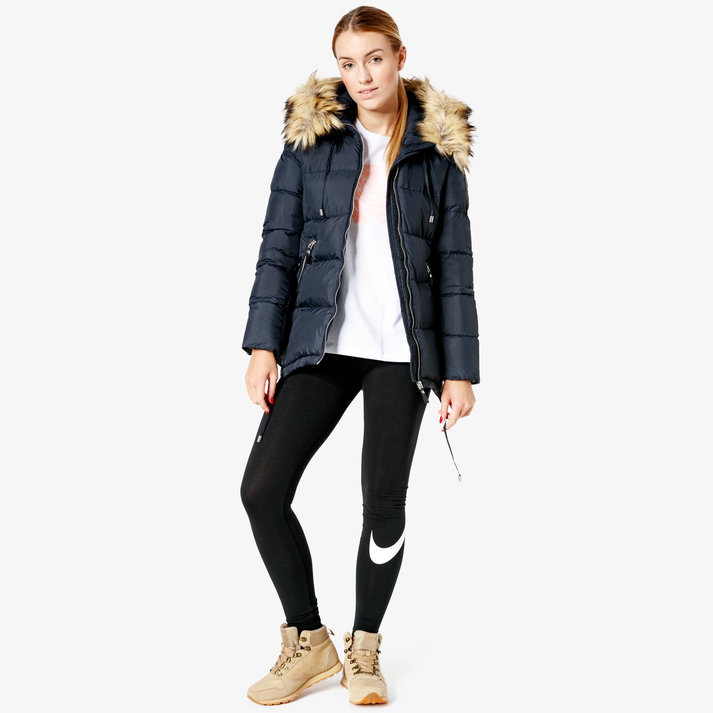 Kurtka zimowa damska FEEWEAR KURTKA LOVE2 fwp38kud02002 kolor granatowy