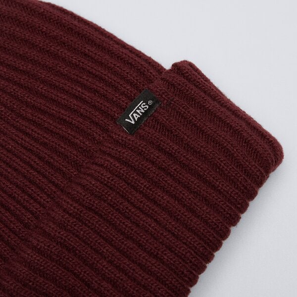 Czapka zimowa damska VANS CZAPKA ZIMOWA MN CLIPPED CUFF BEANIE-B vn0a53vw4qu1 kolor bordowy