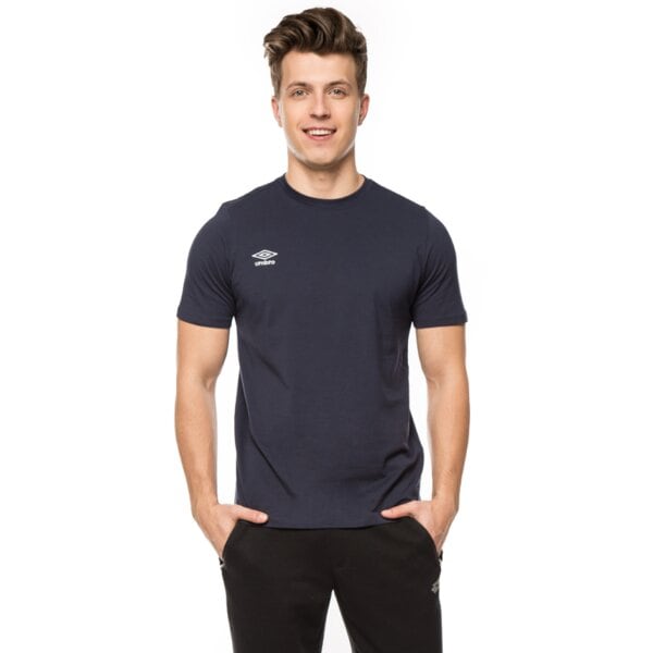 Koszulka męska UMBRO T-SHIRT SMALL LOGO CTN TEE 62293uy70 kolor granatowy