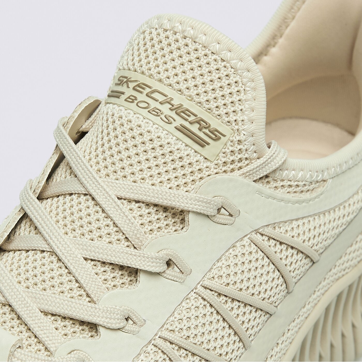 Buty sportowe damskie SKECHERS BOBS GEO 117417tpe kolor beżowy