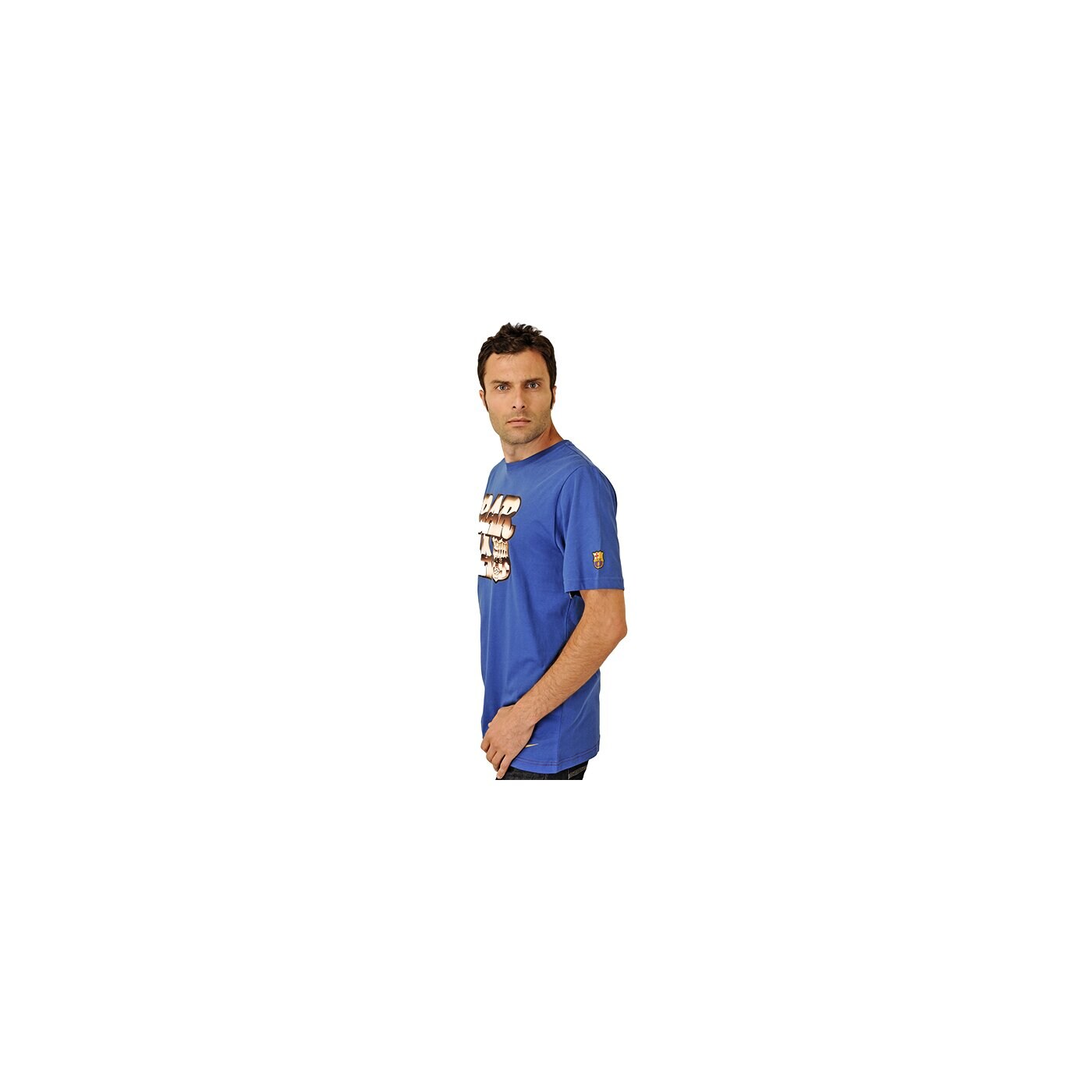 Koszulka męska NIKE T-SHIRT FCB CORE TEE 419896486 kolor niebieski