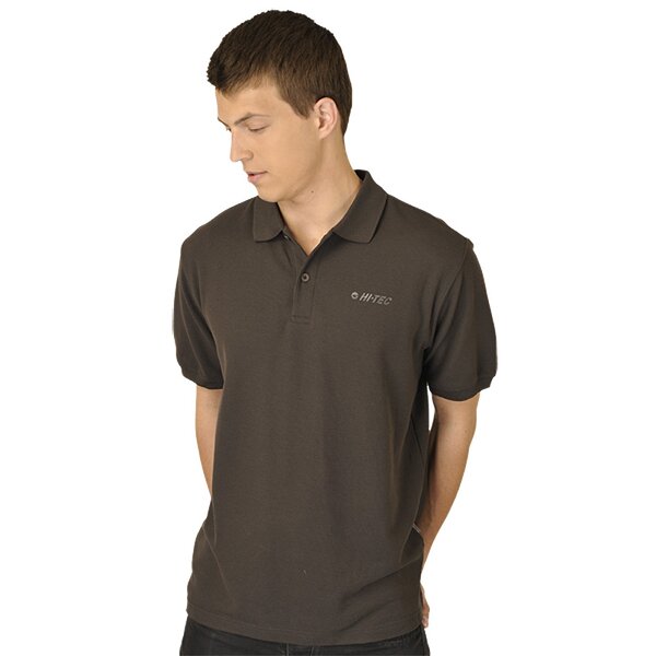 Koszulka polo męska HI TEC-POLO PIAFO DARK GREY piafodg 