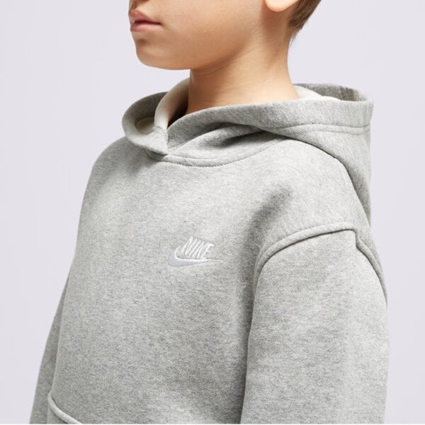 Bluza dziecięca NIKE BLUZA Z KAPTUREM K NSW CLUB BOY fd3000-063 kolor szary