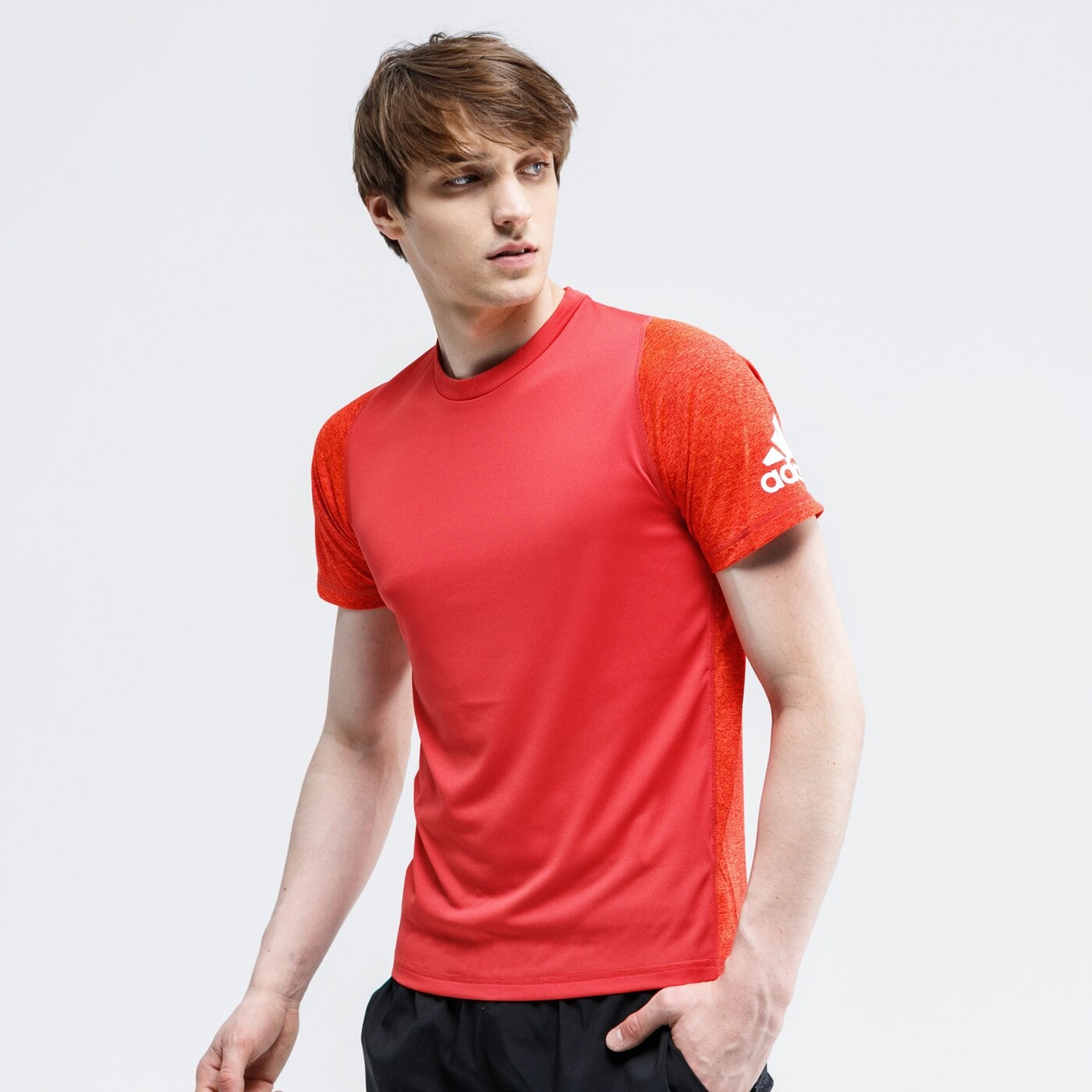 Koszulka męska ADIDAS T-SHIRT FL GEO fj6178 kolor czerwony