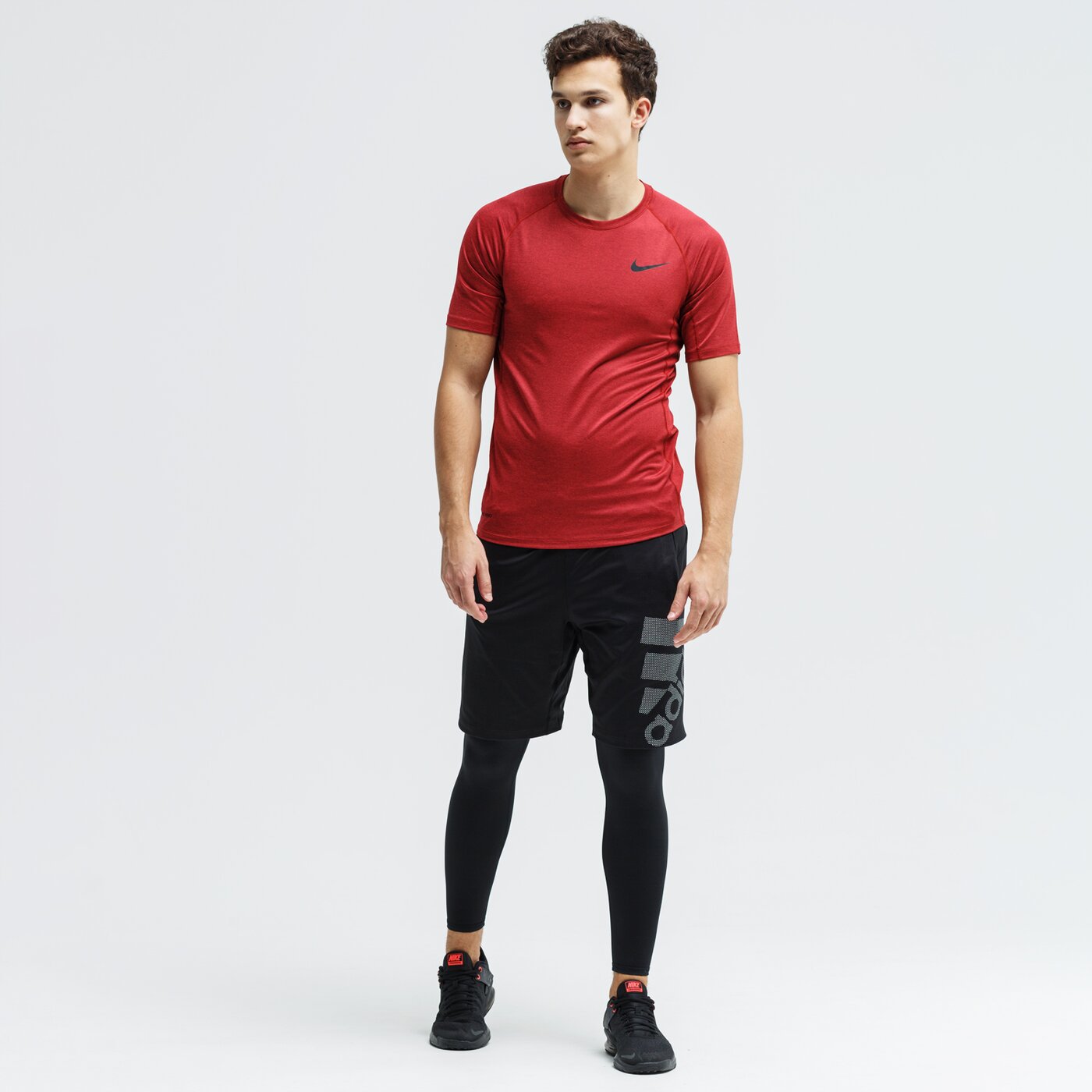 Koszulka męska NIKE T-SHIRT SS M NP SS SLIM bv5633-681 kolor bordowy