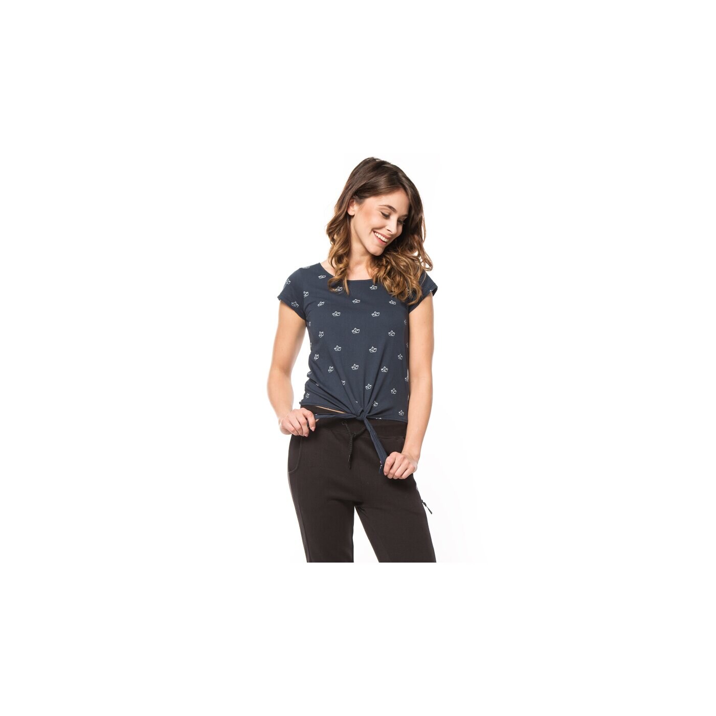 Koszulka damska FEEWEAR T-SHIRT SHIP fw16tsd19003 kolor granatowy