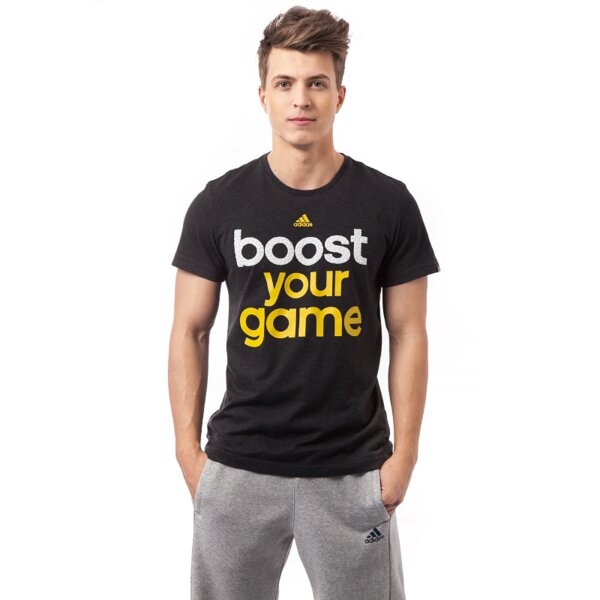 Koszulka męska ADIDAS T-SHIRT BOOST YOUR GAME s16796 kolor czarny