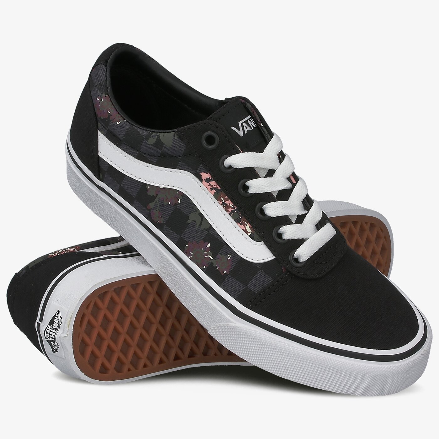 Buty sportowe damskie VANS WM WARD FLOWERS CHECKS vn0a3iun16i1 kolor multicolor