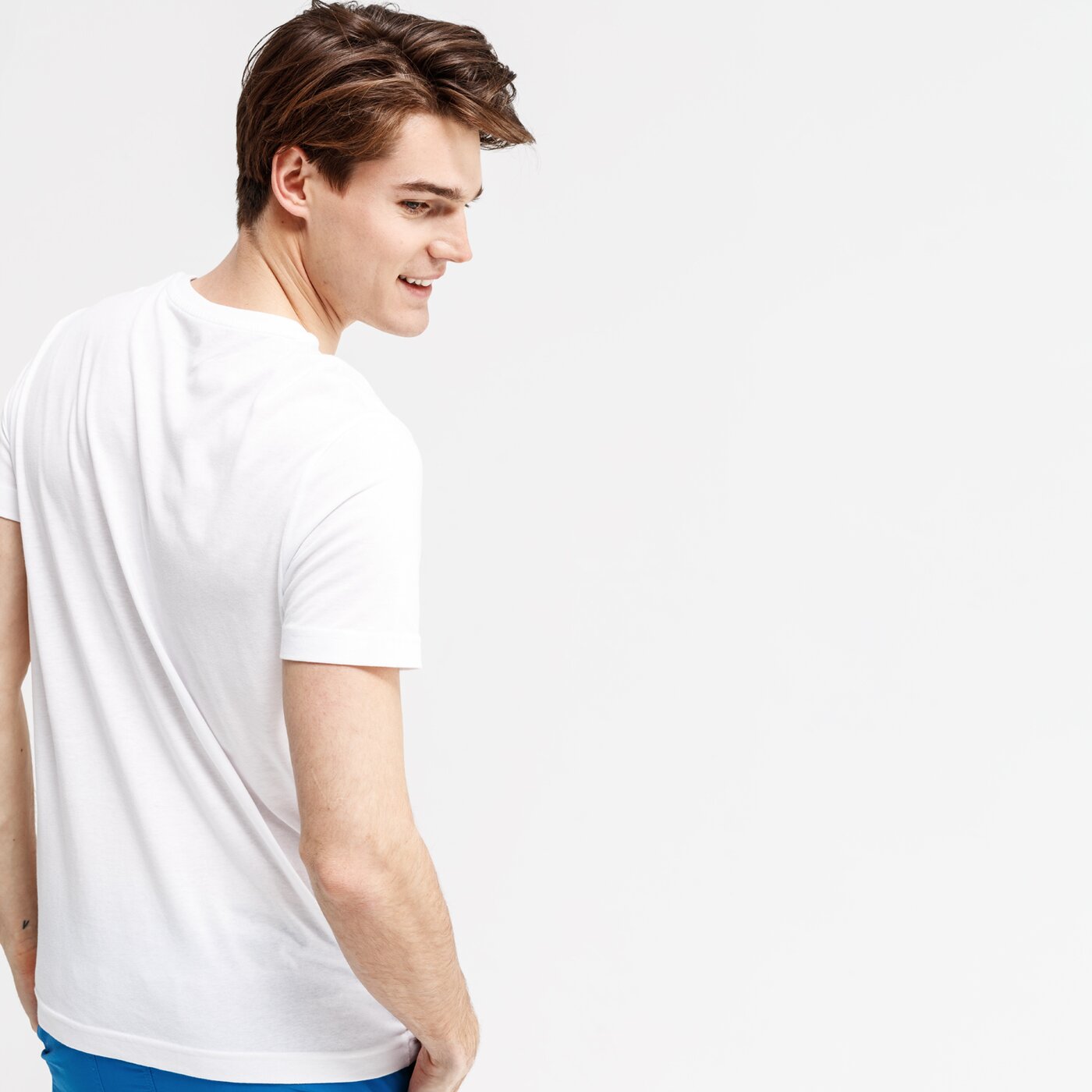 Koszulka męska LOTTO T-SHIRT SS L73 V LOGO PLUS JS 210980-07r kolor biały