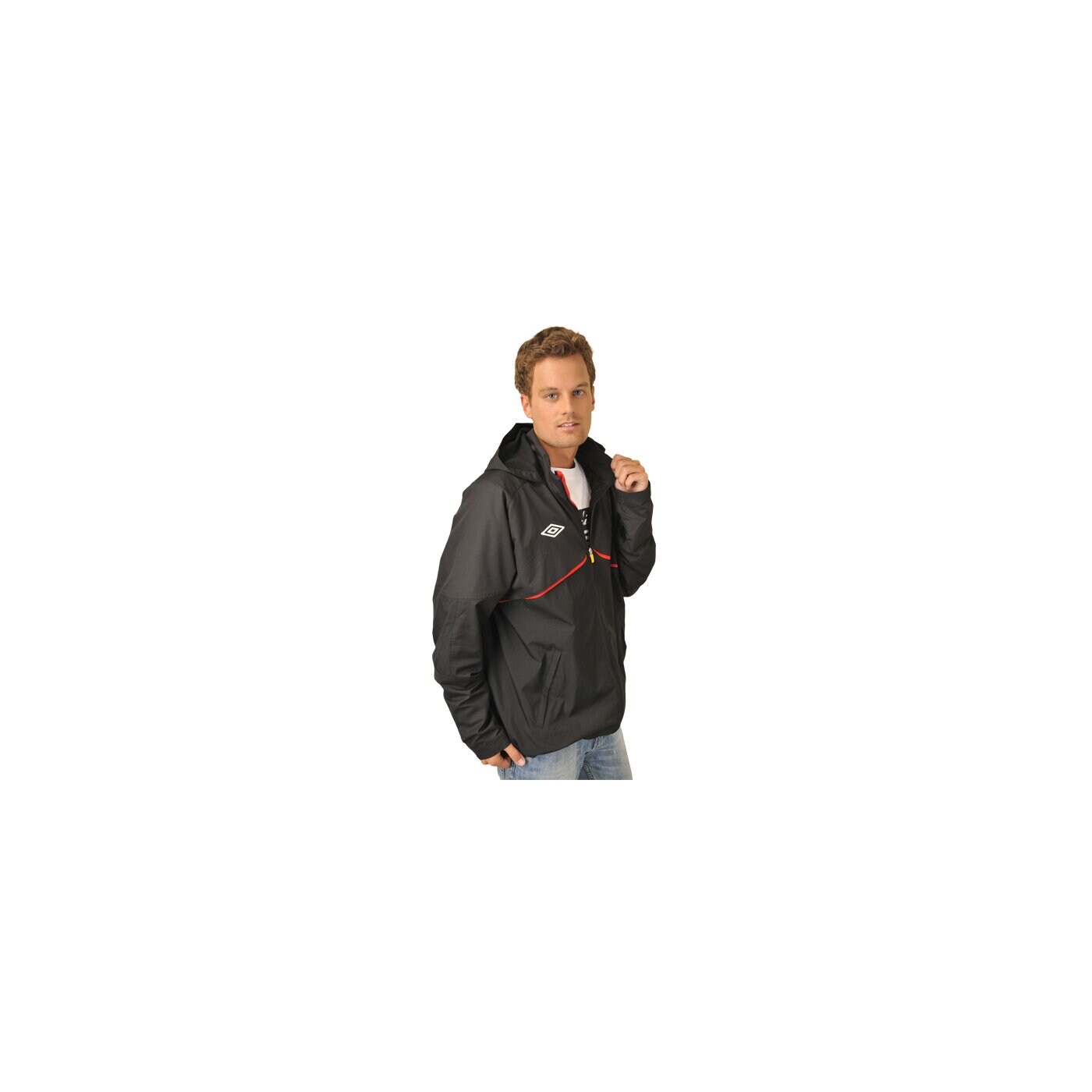 Kurtka przejściowa męska UMBRO KURTKA GEOMETRA SHOWER JACKET 60809ucgd kolor czarny