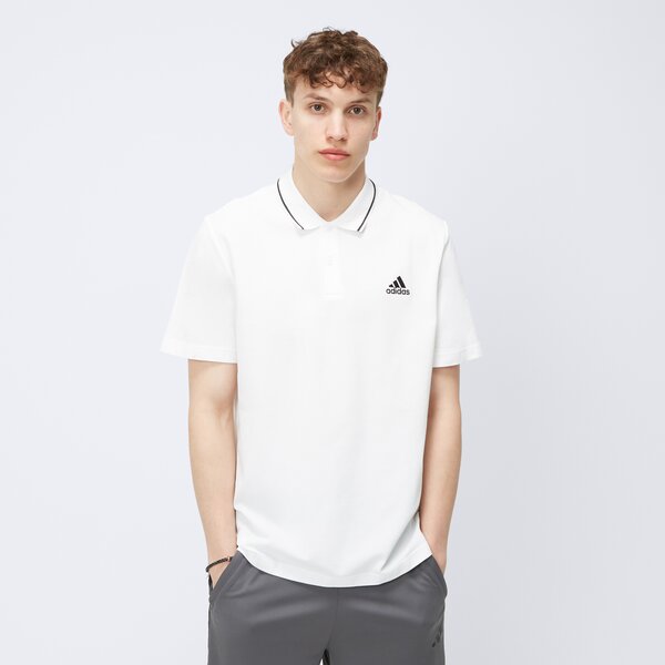 Koszulka polo męska ADIDAS POLO M SL PQ PS ic9315 kolor biały