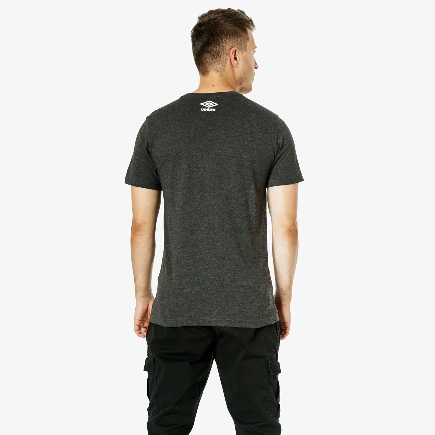 Koszulka męska UMBRO T-SHIRT SS STALWART ul38tsm38001 kolor szary