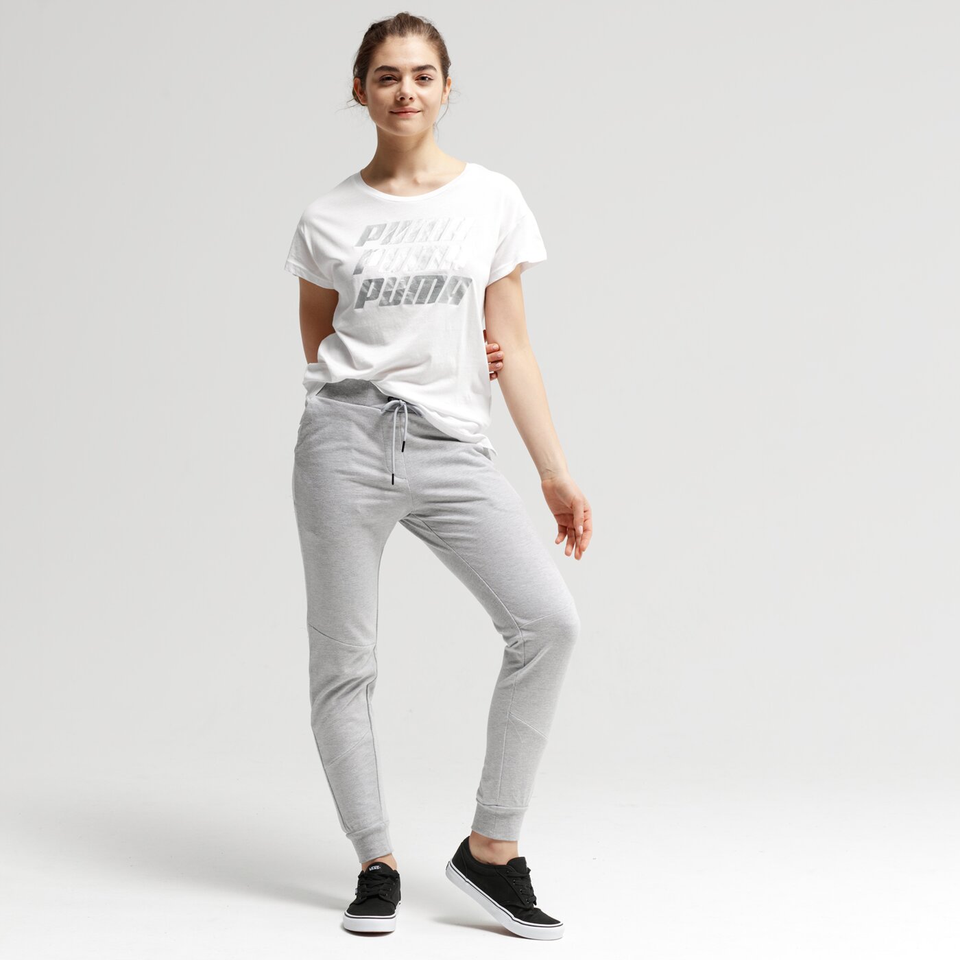 Spodnie dresowe damskie UMBRO SPODNIE HUMMY ul19spd08001 kolor szary